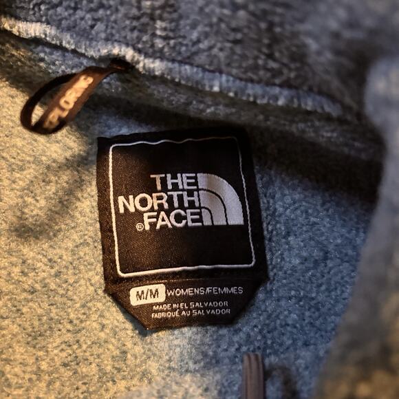 The North Face Women’s Fleece Jacket Green Full Zip Outdoor Medium 22x25 - Picture 3 of 4